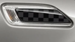 MINI Zierblendenset mit Pad Checkered Flag schwarz / grau