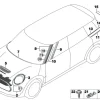 MINI Ziergitter Frontklappe JCW Blackline F54