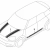 MINI Zierstreifen weiß vorne rechts F54